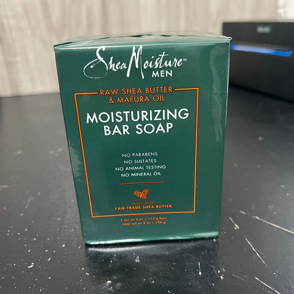 Men, Moisturizing Bar Soap, Raw Shea Butter & Mafura Oil, 2 Bars, 4 oz (113 g)